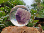 Polished Chevron Amethyst cobbed pieces in PVC Resin Spheres - sold per item - From Zambia - Toprock Gemstones and Minerals 