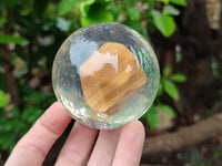 Polished Namibian Desert Picture Stone Jasper cobbed piece in PVC Resin Sphere - sold per item - From Namibia - Toprock Gemstones and Minerals 