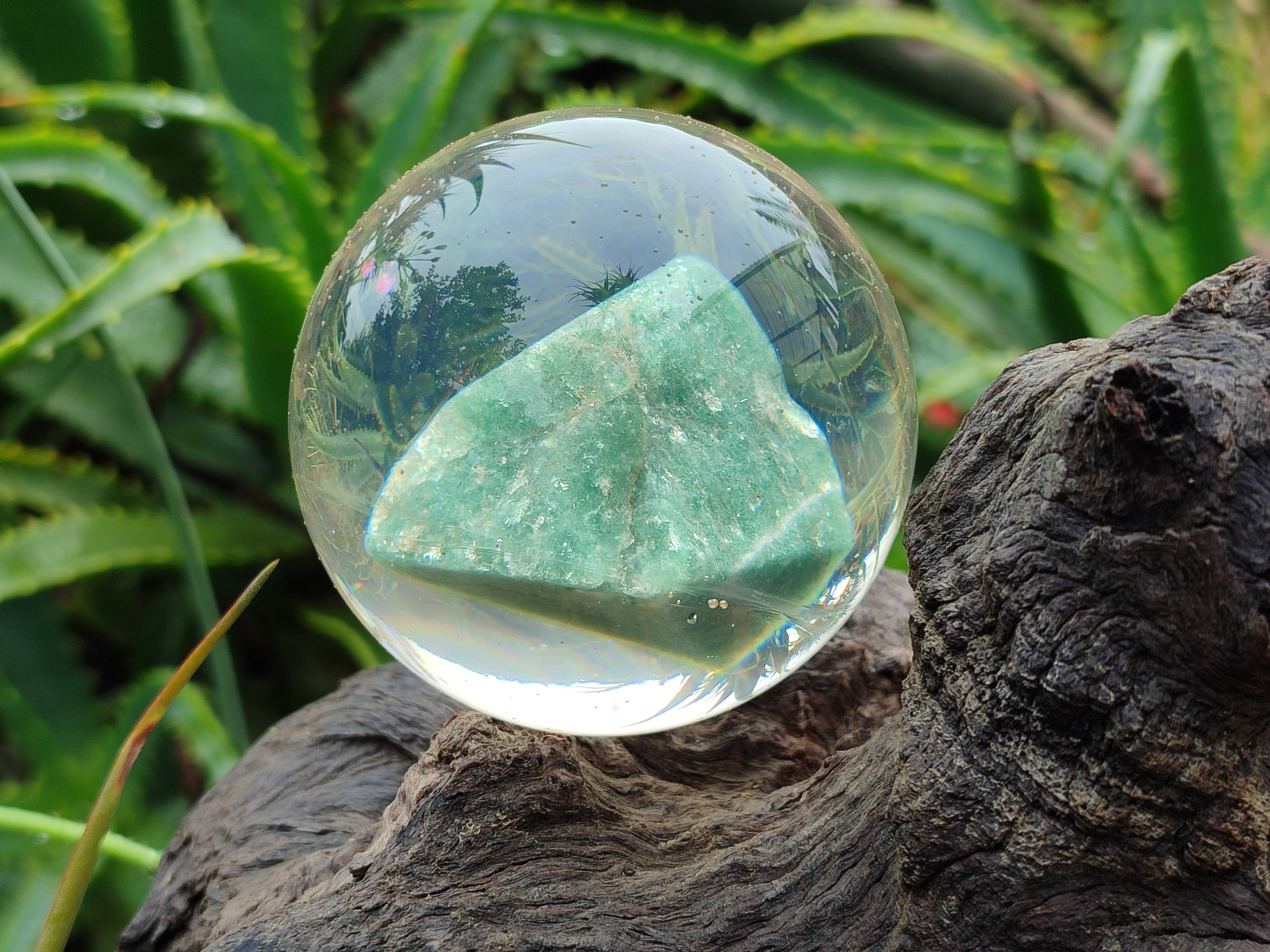 Polished Aventurine in PVC Resin Spheres - sold per item - From Zimbabwe - Toprock Gemstones and Minerals 