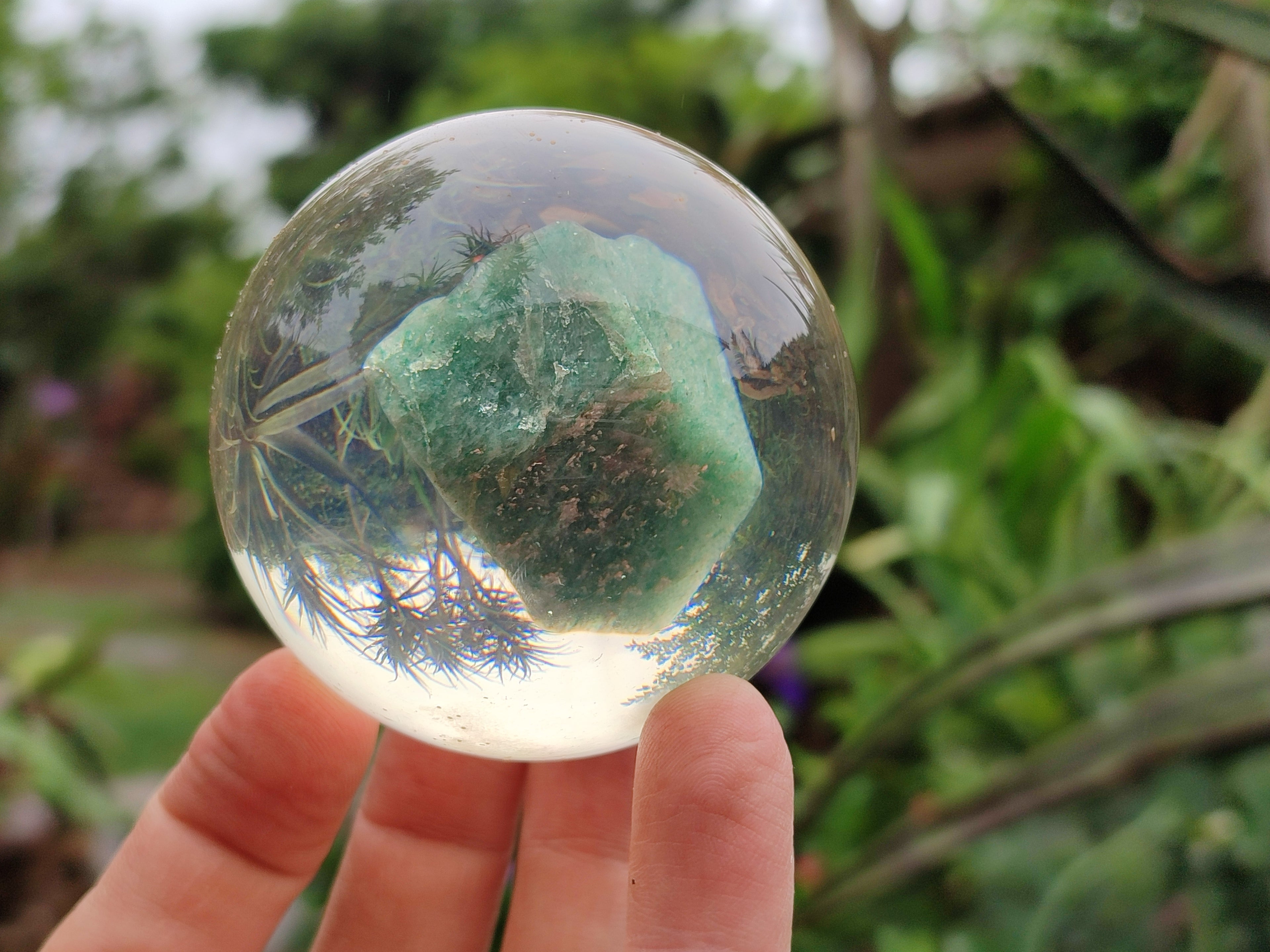 Polished Aventurine in PVC Resin Spheres - sold per item - From Zimbabwe - Toprock Gemstones and Minerals 