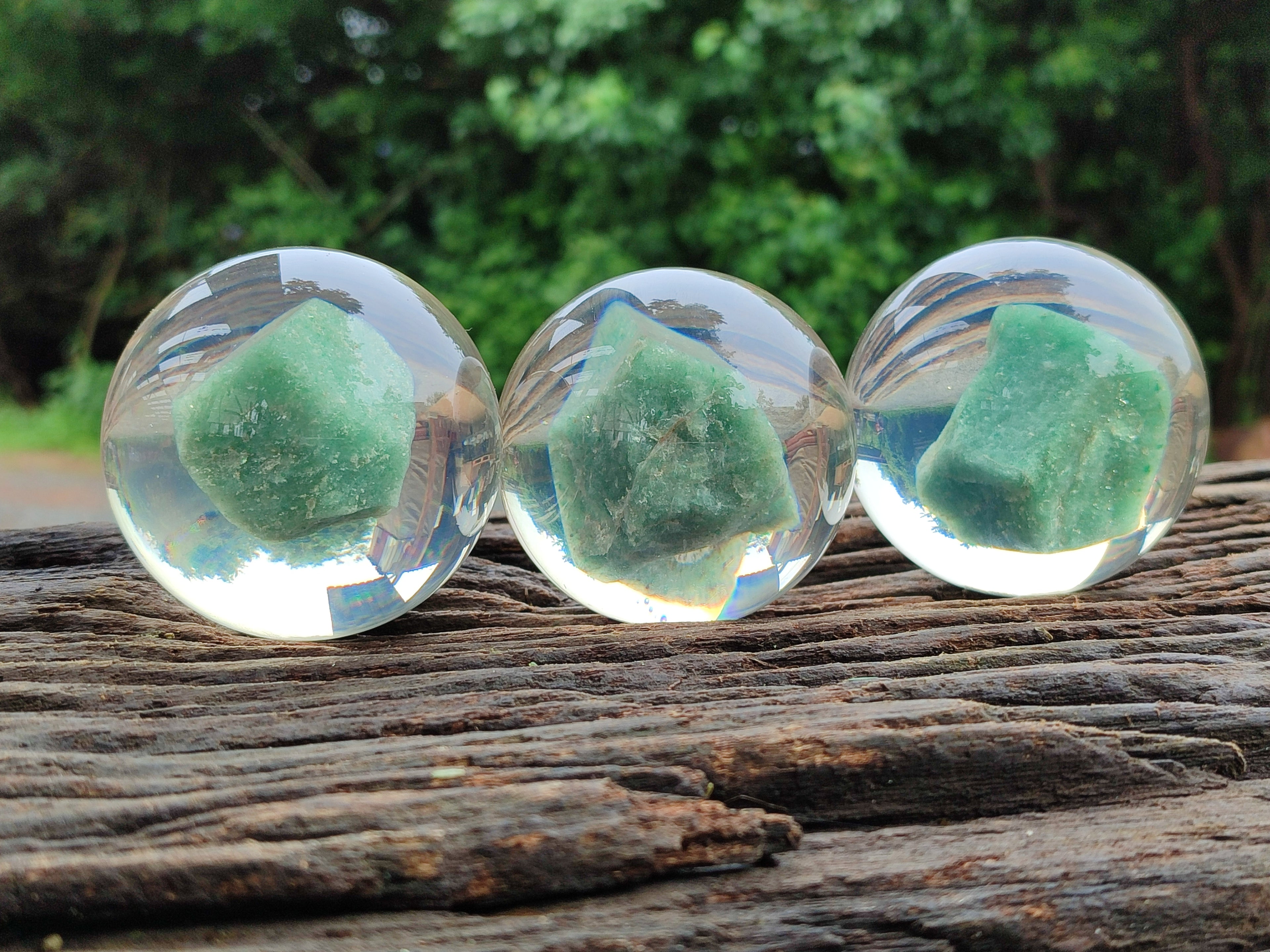 Polished Aventurine in PVC Resin Spheres - sold per item - From Zimbabwe - Toprock Gemstones and Minerals 