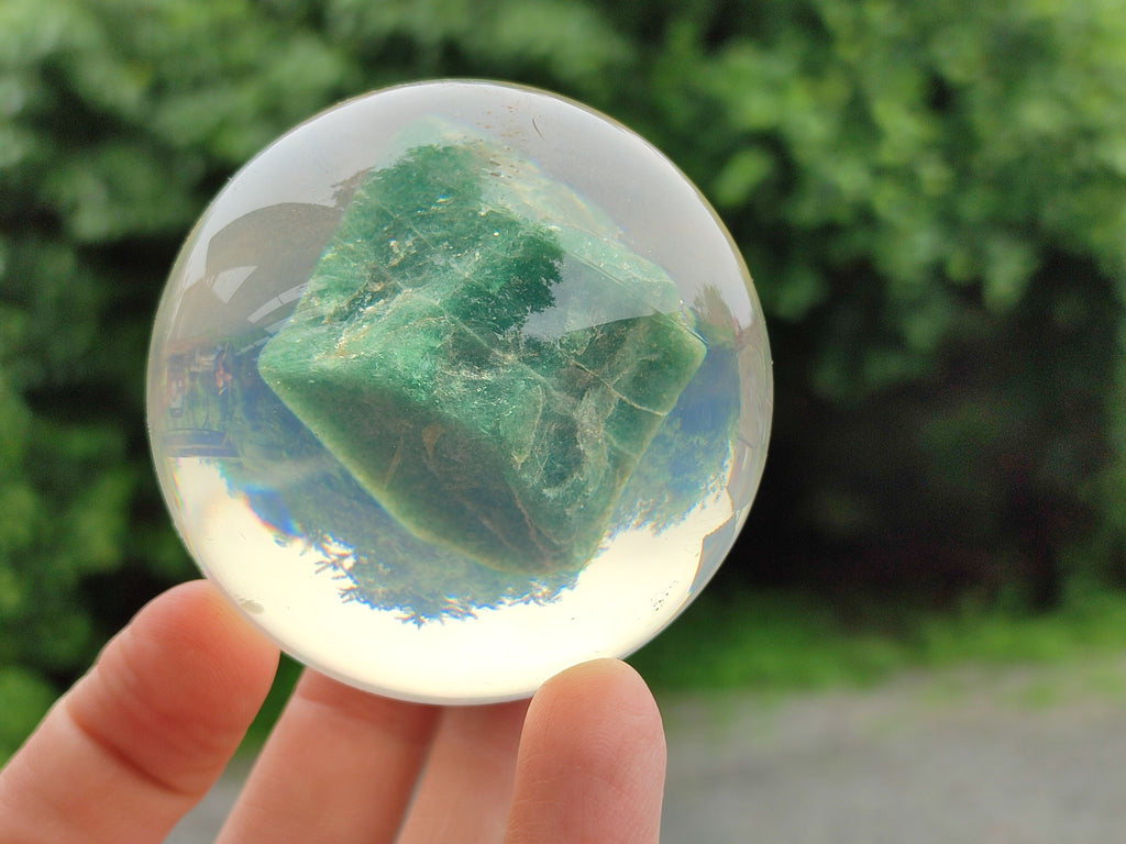 Polished Aventurine in PVC Resin Spheres - sold per item - From Zimbabwe - Toprock Gemstones and Minerals 