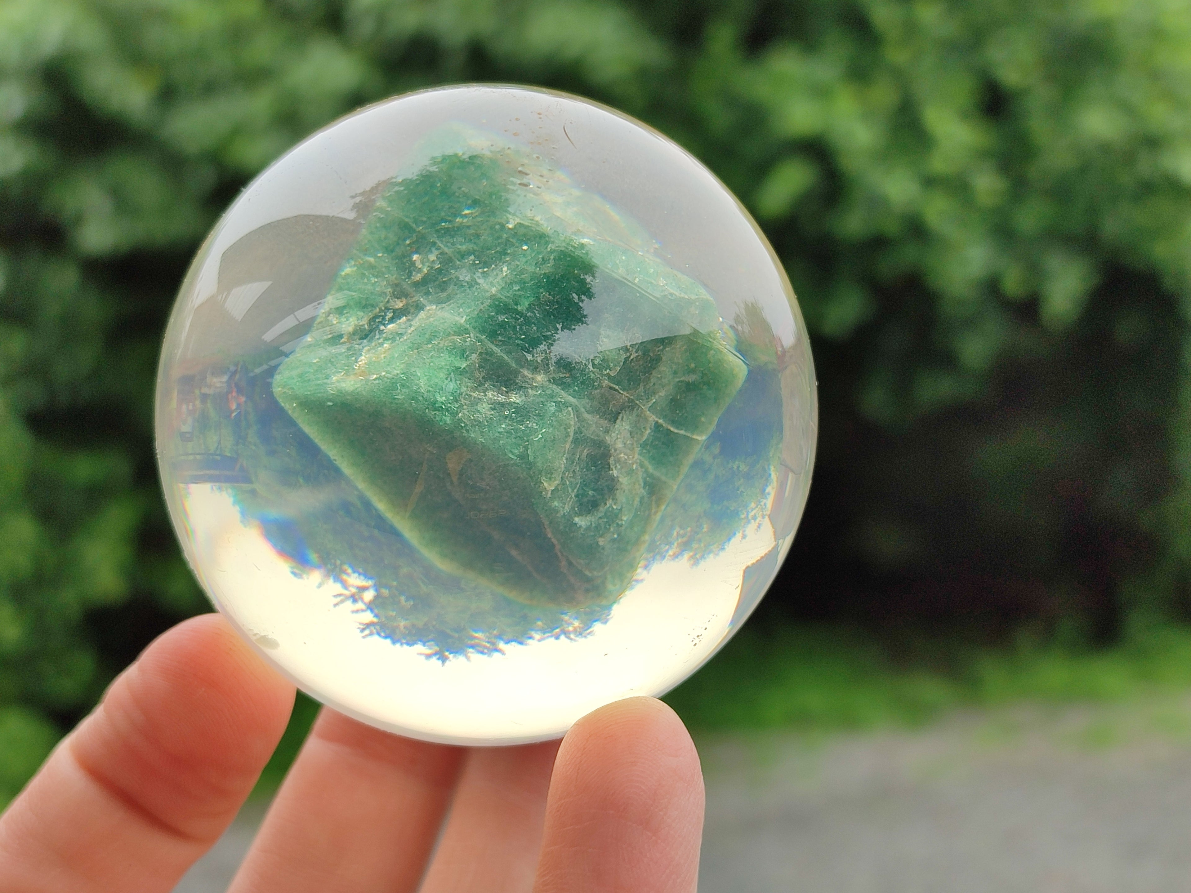 Polished Aventurine in PVC Resin Spheres - sold per item - From Zimbabwe - Toprock Gemstones and Minerals 