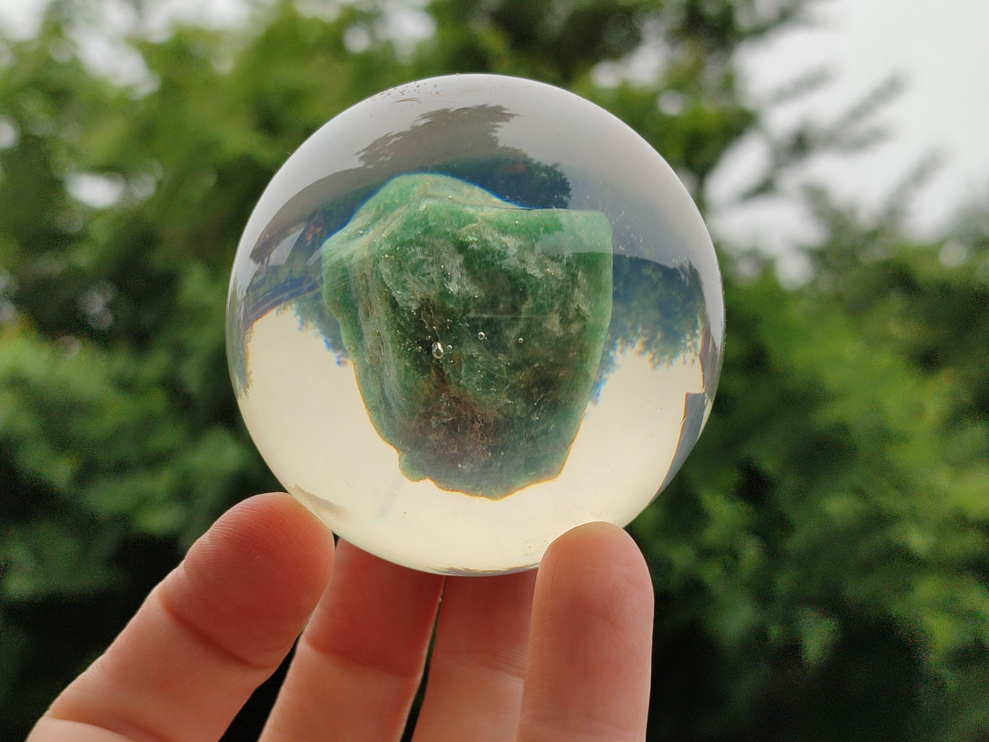 Polished Aventurine in PVC Resin Spheres - sold per item - From Zimbabwe - Toprock Gemstones and Minerals 