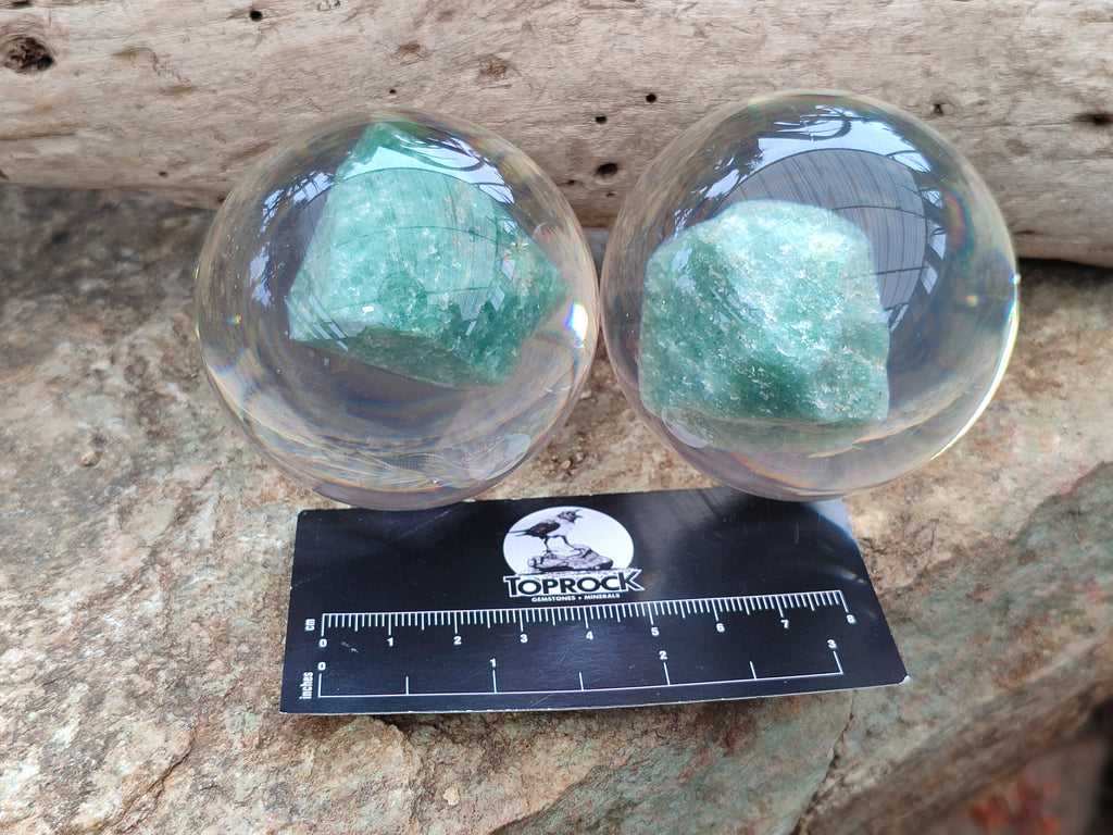 Polished Aventurine in PVC Resin Spheres - sold per item - From Zimbabwe - Toprock Gemstones and Minerals 