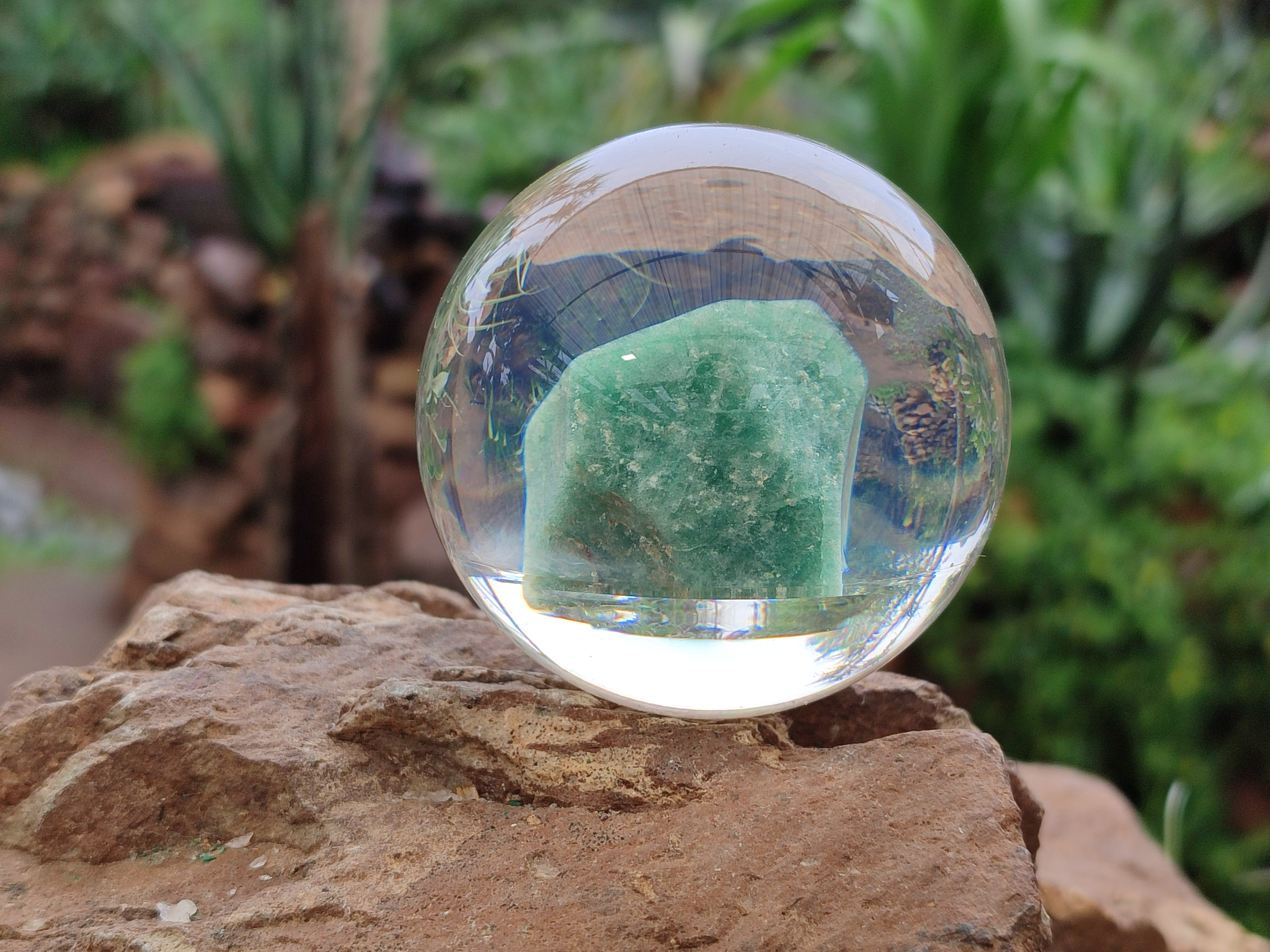 Polished Aventurine in PVC Resin Spheres - sold per item - From Zimbabwe - Toprock Gemstones and Minerals 