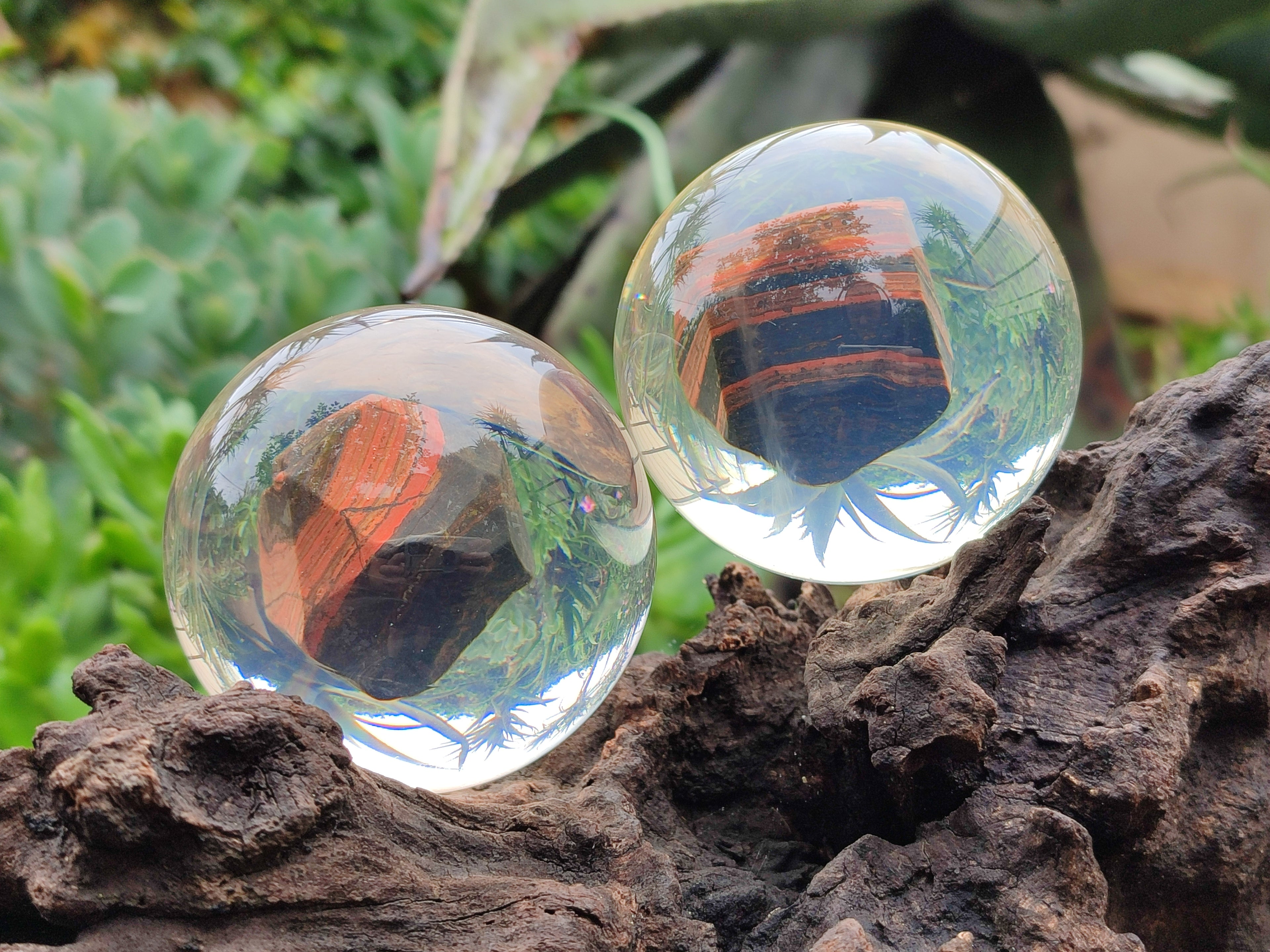Polished Tiger Iron Jasper in PVC Resin Spheres - sold per item - From Australia - Toprock Gemstones and Minerals 