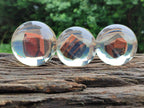 Polished Tiger Iron Jasper in PVC Resin Spheres - sold per item - From Australia - Toprock Gemstones and Minerals 