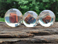 Polished Tiger Iron Jasper in PVC Resin Spheres - sold per item - From Australia - Toprock Gemstones and Minerals 