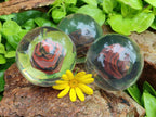 Polished Tiger Iron Jasper in PVC Resin Spheres - sold per item - From Australia - Toprock Gemstones and Minerals 