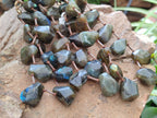Polished Labradorite Free Form Beaded Necklace - Sold Per Item - From Madagascar - Toprock Gemstones and Minerals 
