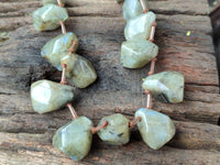 Polished Labradorite Free Form Beaded Necklace - Sold Per Item - From Madagascar - Toprock Gemstones and Minerals 