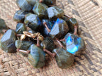 Polished Labradorite Free Form Beaded Necklace - Sold Per Item - From Madagascar - Toprock Gemstones and Minerals 