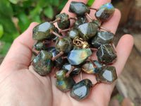 Polished Labradorite Free Form Beaded Necklace - Sold Per Item - From Madagascar - Toprock Gemstones and Minerals 