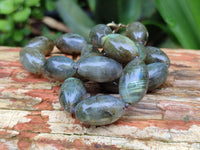 Polished Selected Flash Labradorite Oval Shaped Beaded Necklace - Sold Per Item - From Madagascar - Toprock Gemstones and Minerals 