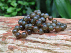 Polished Labradorite Round Shaped Beaded Necklace - Sold Per Item - From Madagascar - Toprock Gemstones and Minerals 