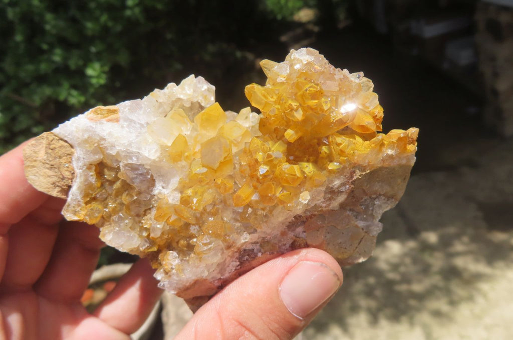 Natural Limonite Quartz Clusters x 6 From Solwezi, Zambia - Toprock Gemstones and Minerals 