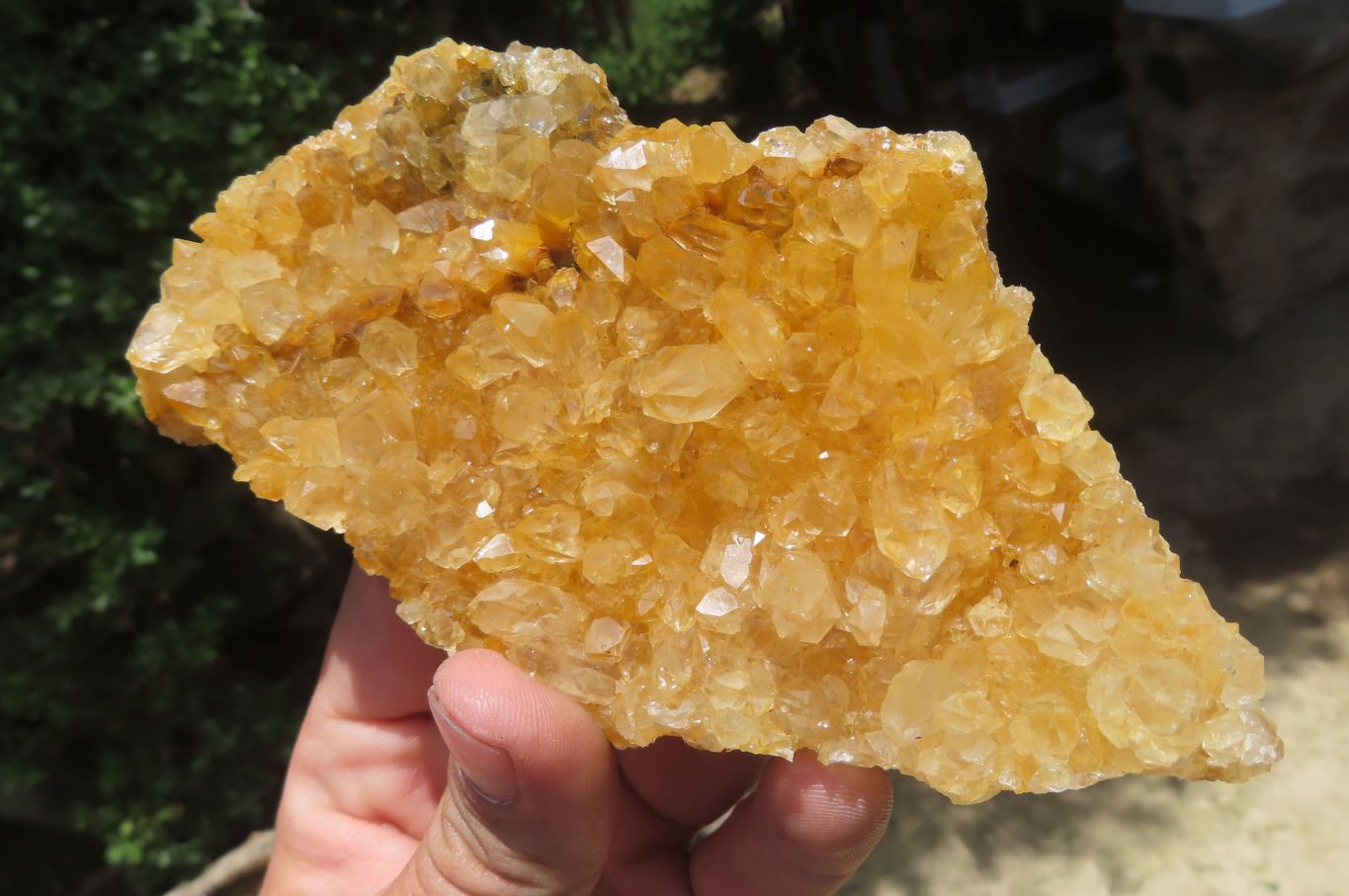 Natural Limonite Quartz Clusters x 6 From Solwezi, Zambia - Toprock Gemstones and Minerals 