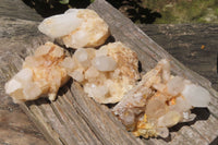 Natural Quartz Clusters x 4 From Madagascar - Toprock Gemstones and Minerals 