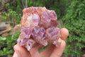 Natural Sugar Amethyst Quartz Clusters x 2 from Solwezi, Zambia - Toprock Gemstones and Minerals 