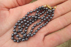 Polished Hematite Beaded Necklace - Sold Per Item - From Southern Africa - Toprock Gemstones and Minerals 