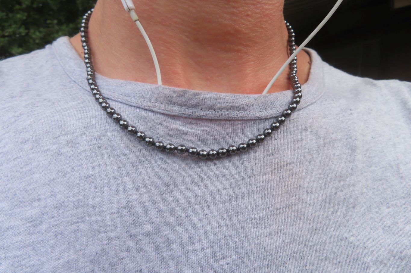 Polished Hematite Beaded Necklace - Sold Per Item - From Southern Africa - Toprock Gemstones and Minerals 