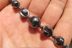 Polished Hematite Beaded Necklace - Sold Per Item - From Southern Africa - Toprock Gemstones and Minerals 