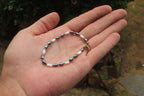 Polished Hematite and Freshwater Pearl Beaded Bracelet- Sold Per Item - From Southern Africa - Toprock Gemstones and Minerals 
