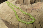 Polished Peridot Beaded Tumble Chip Necklace - Sold Per Item - From Zambia - Toprock Gemstones and Minerals 