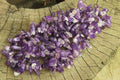 Polished Chevron Amethyst Hawaiian Style Beaded Tumble Chip Necklace - Sold Per Item - From Zambia - Toprock Gemstones and Minerals 