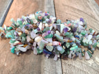 Polished Mixed Gemstone Hawaiian Style Beaded Tumble Chip Necklace - Sold Per Item - From Southern Africa - Toprock Gemstones and Minerals 