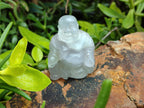 Polished Mini Rainbow Fluorite Buddha Carvings - sold per item - From Uis, Namibia - Toprock Gemstones and Minerals 