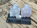 Polished Mini Rainbow Fluorite Buddha Carvings - sold per item - From Uis, Namibia - Toprock Gemstones and Minerals 