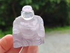 Polished Mini Rainbow Fluorite Buddha Carvings - sold per item - From Uis, Namibia - Toprock Gemstones and Minerals 