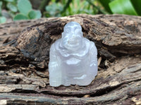 Polished Mini Rainbow Fluorite Buddha Carvings - sold per item - From Uis, Namibia