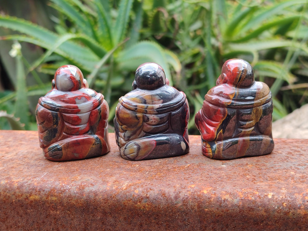 Polished Mini Banded Tiger Iron Jasper Buddha Carvings - sold per item - From Australia - Toprock Gemstones and Minerals 