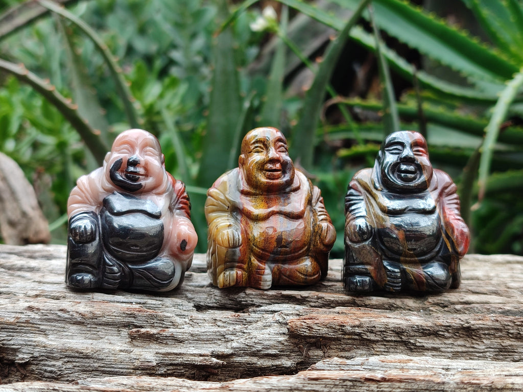 Polished Mini Banded Tiger Iron Jasper Buddha Carvings - sold per item - From Australia - Toprock Gemstones and Minerals 