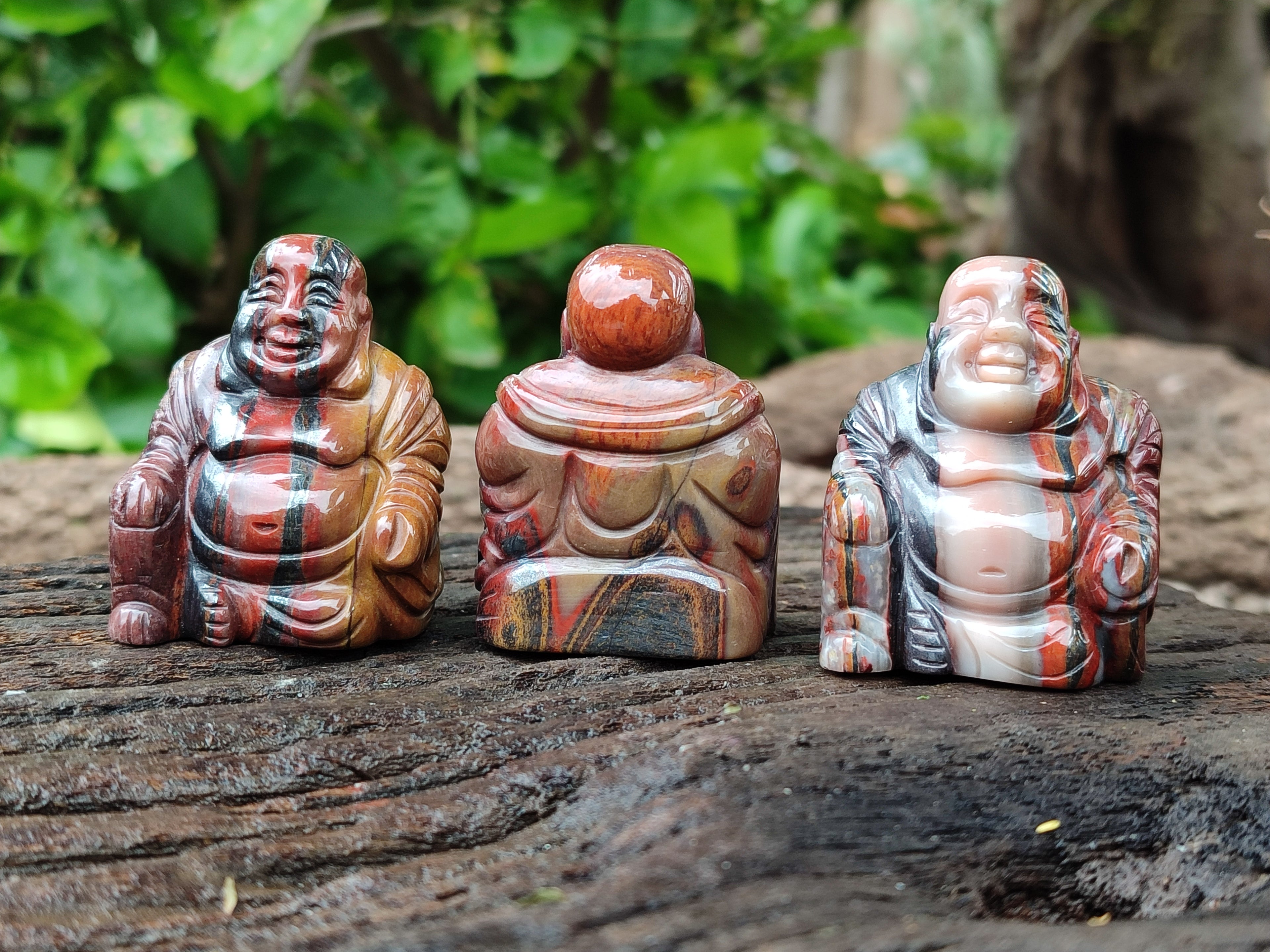 Polished Mini Banded Tiger Iron Jasper Buddha Carvings - sold per item - From Australia - Toprock Gemstones and Minerals 