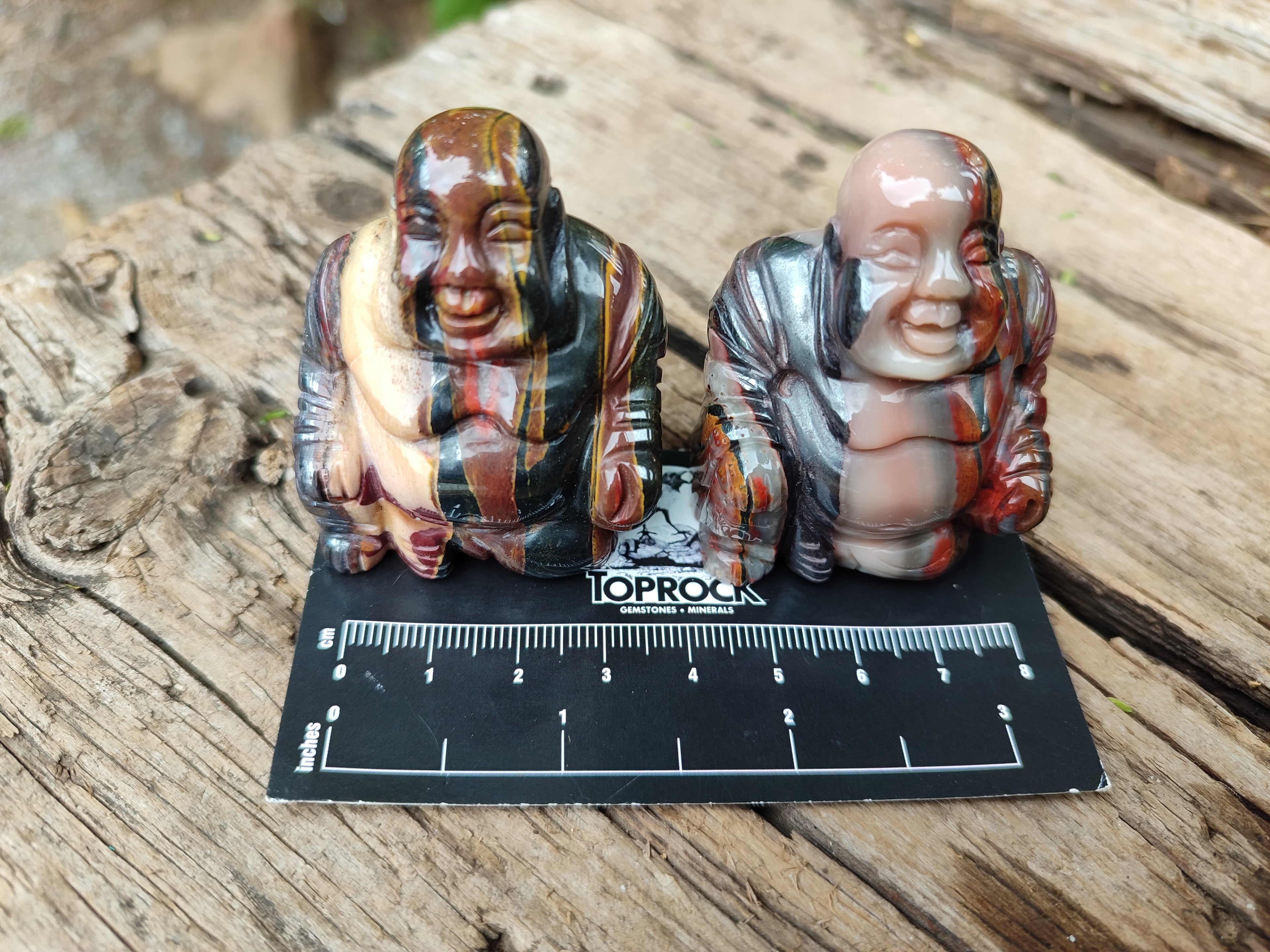 Polished Mini Banded Tiger Iron Jasper Buddha Carvings - sold per item - From Australia - Toprock Gemstones and Minerals 
