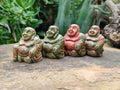 Polished Mini Unakite Buddha Carvings - sold per item - From Australia - Toprock Gemstones and Minerals 