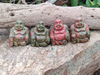 Polished Mini Unakite Buddha Carvings - sold per item - From Australia - Toprock Gemstones and Minerals 