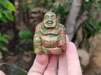 Polished Mini Unakite Buddha Carvings - sold per item - From Australia - Toprock Gemstones and Minerals 