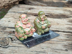 Polished Mini Unakite Buddha Carvings - sold per item - From Australia - Toprock Gemstones and Minerals 