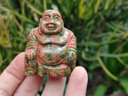 Polished Mini Unakite Buddha Carvings - sold per item - From Australia - Toprock Gemstones and Minerals 
