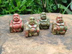 Polished Mini Unakite Buddha Carvings - sold per item - From Australia - Toprock Gemstones and Minerals 
