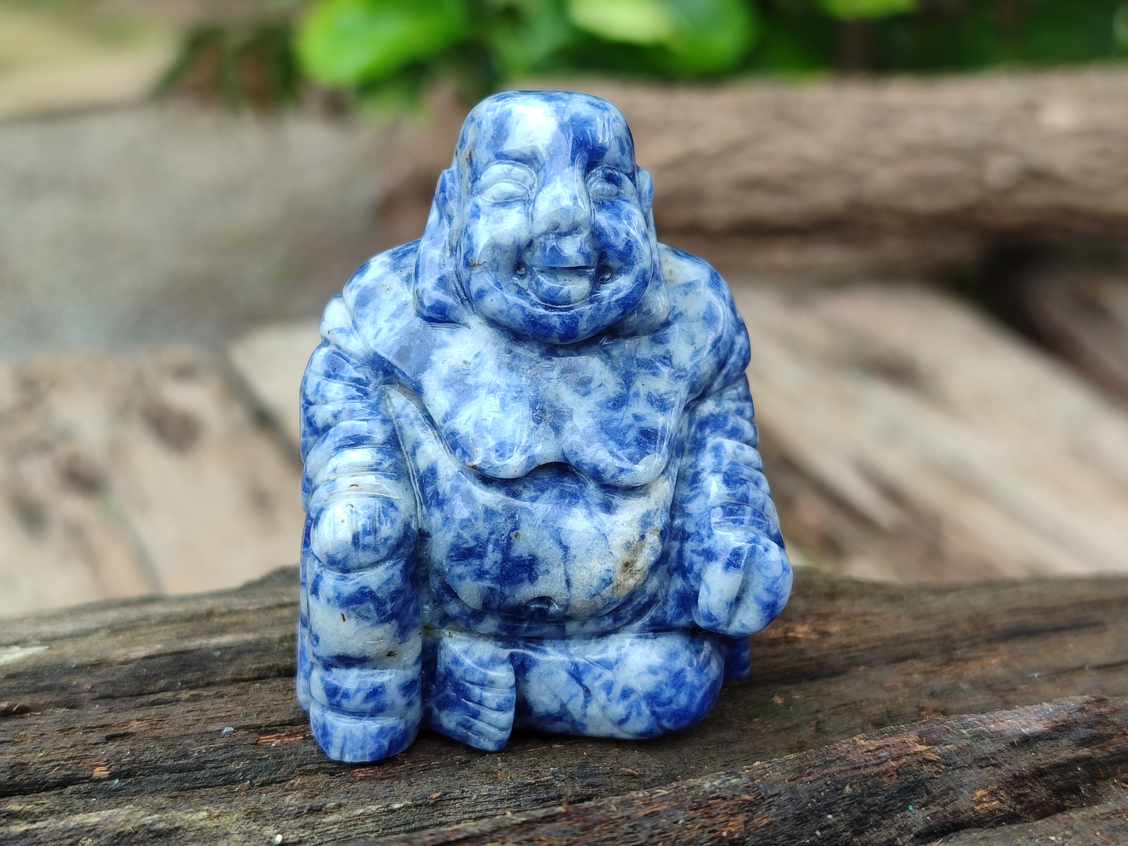 Polished Mini Sodalite Buddha Carvings - sold per item - From Brazil - Toprock Gemstones and Minerals 