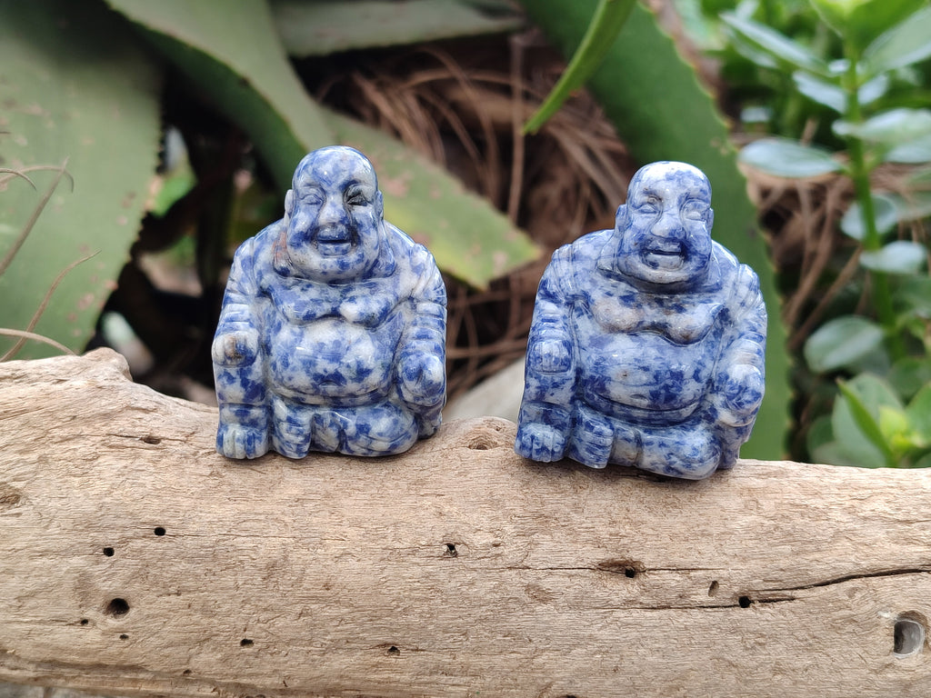Polished Mini Sodalite Buddha Carvings - sold per item - From Brazil - Toprock Gemstones and Minerals 