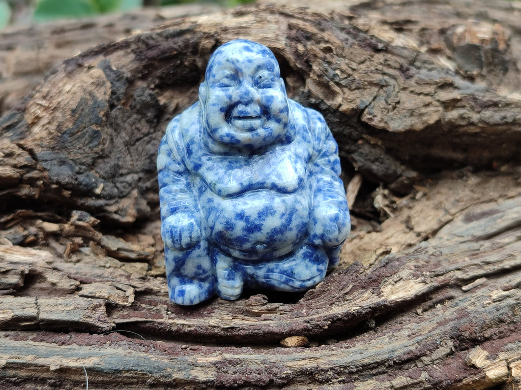 Polished Mini Sodalite Buddha Carvings - sold per item - From Brazil - Toprock Gemstones and Minerals 