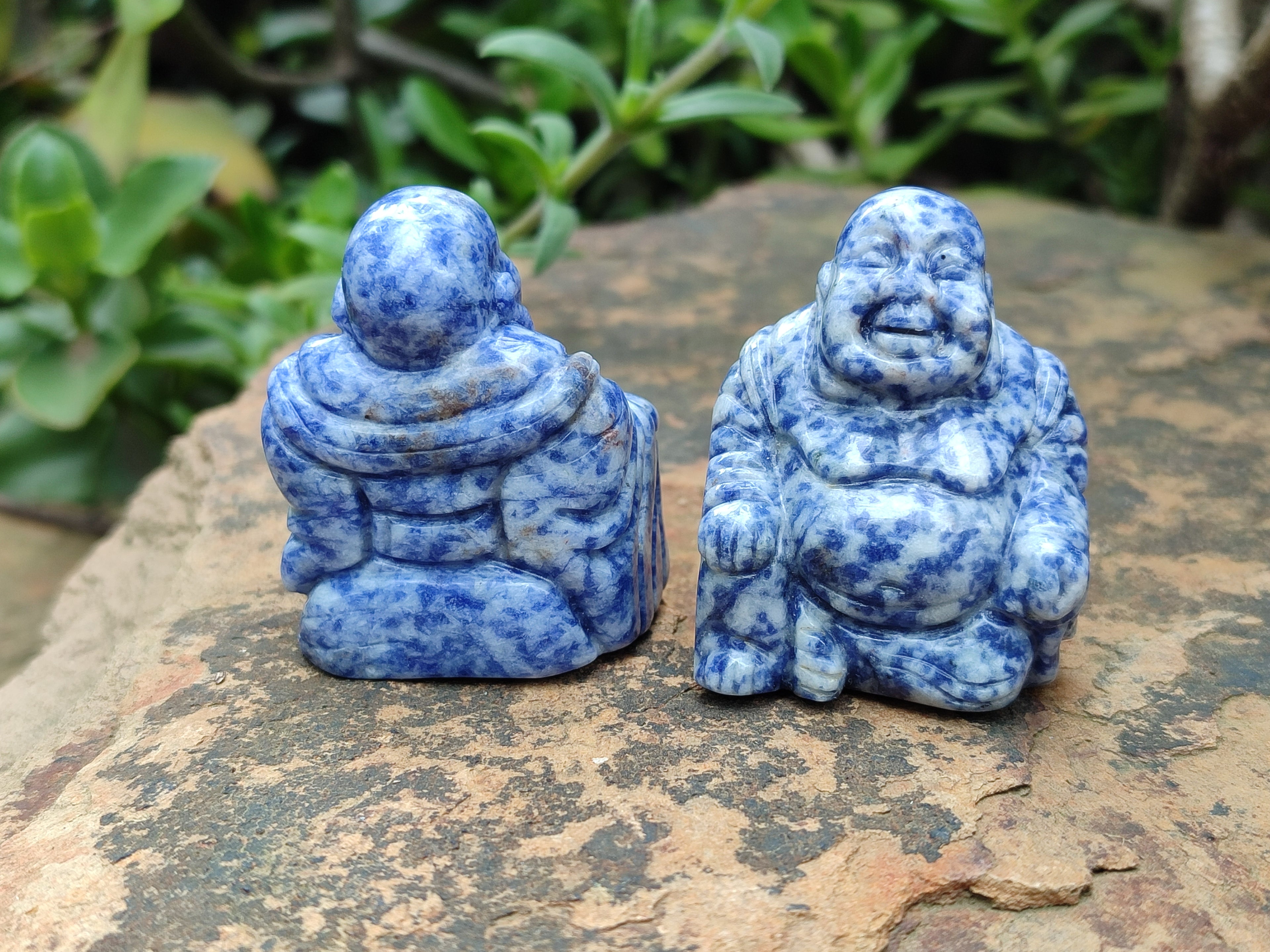 Polished Mini Sodalite Buddha Carvings - sold per item - From Brazil - Toprock Gemstones and Minerals 