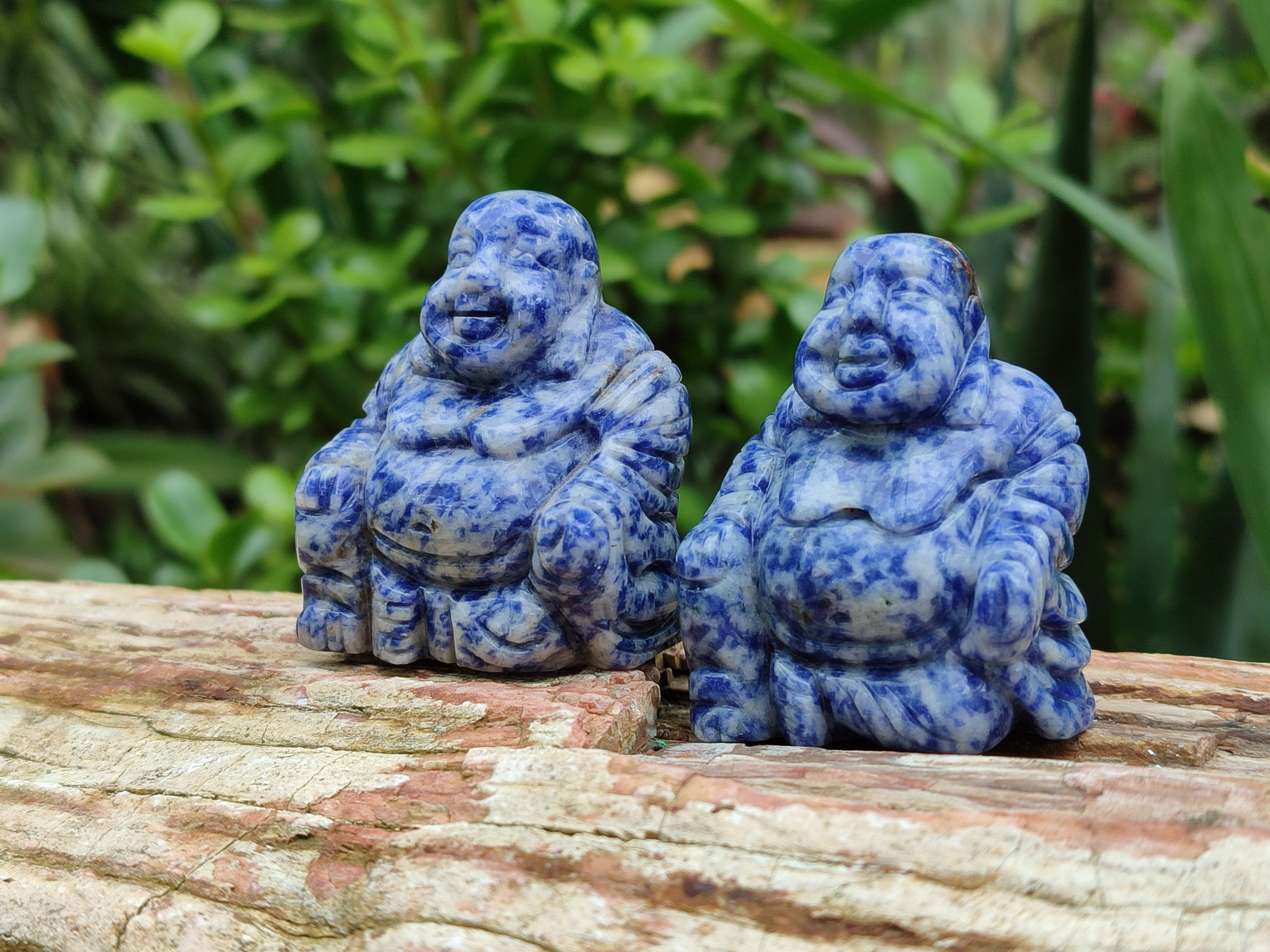 Polished Mini Sodalite Buddha Carvings - sold per item - From Brazil - Toprock Gemstones and Minerals 